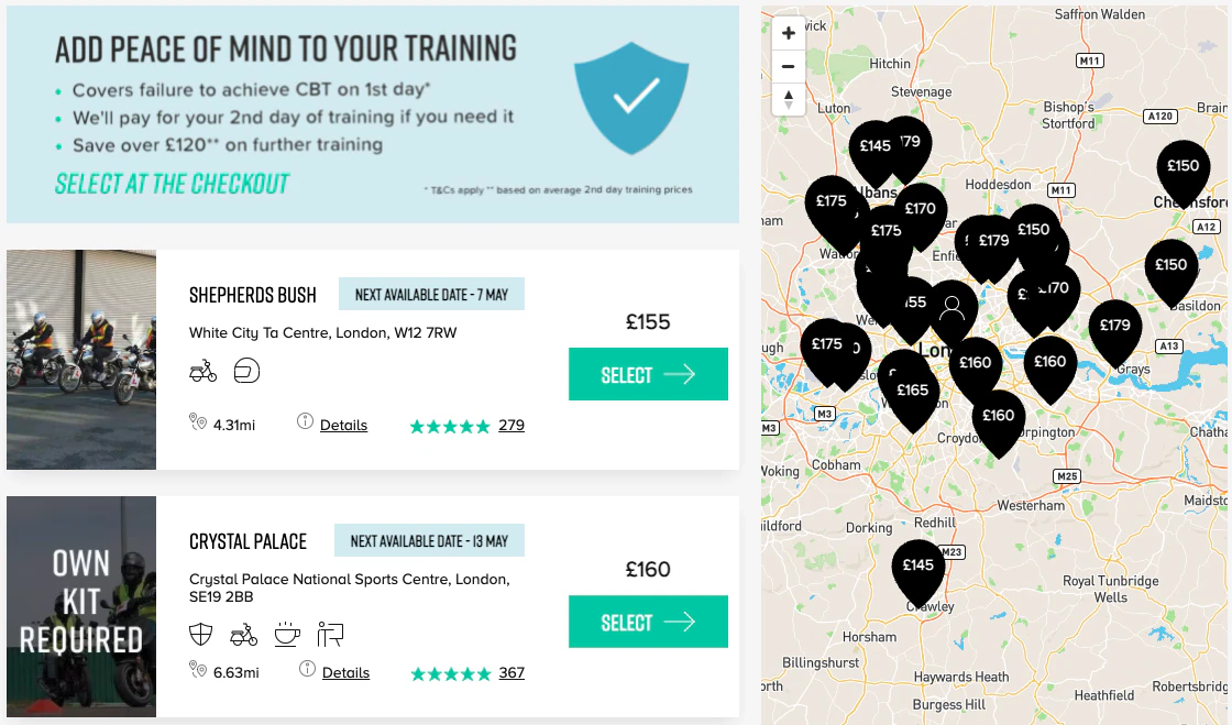 Booking a cbt sales